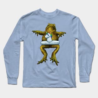 Swim ring frog Long Sleeve T-Shirt